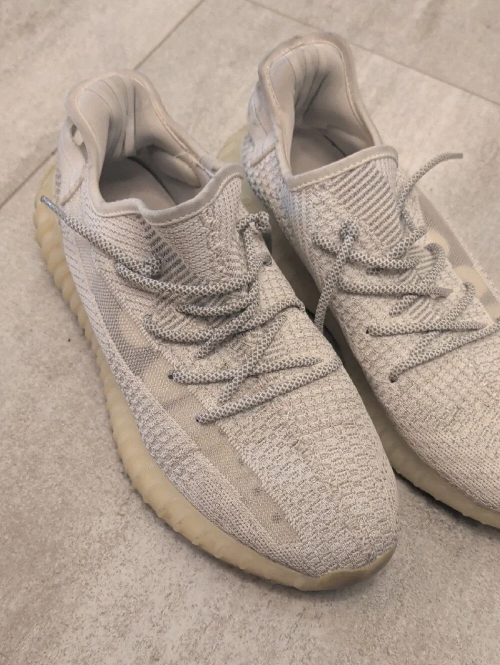 adidas Yeezy Boost 350 V2 — Light Gray and Cream